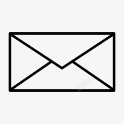 普通信封信封电子邮件信件图标高清图片