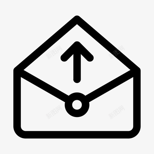 邮件上传信件消息图标svg_新图网 https://ixintu.com 上传 信件 商业 更新 消息 营销 邮件