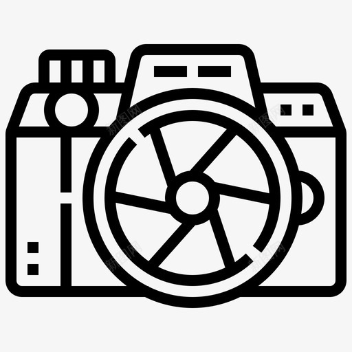 照相机单反相机对焦图标svg_新图网 https://ixintu.com 单反 对焦 快门 照相机 相机 速度 附件