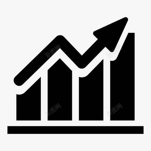 增长商业金融图标svg_新图网 https://ixintu.com 商业 图表 增长 市场 成功 金融