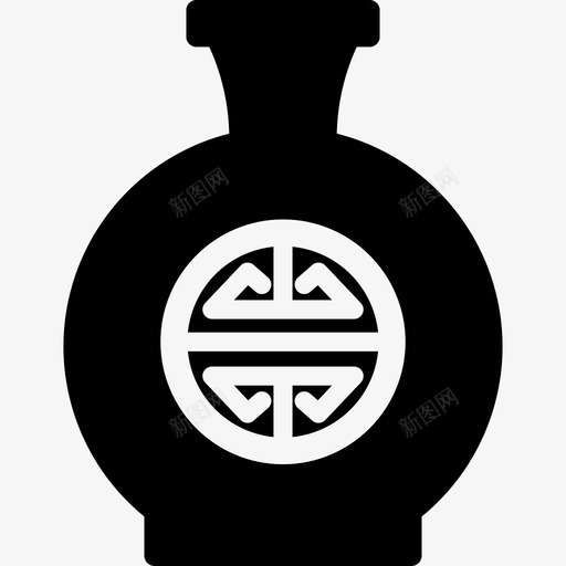 中国花瓶历史历史实心图标svg_新图网 https://ixintu.com 中国 历史 图标 实心 花瓶