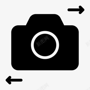 照相机连接摄影图标图标