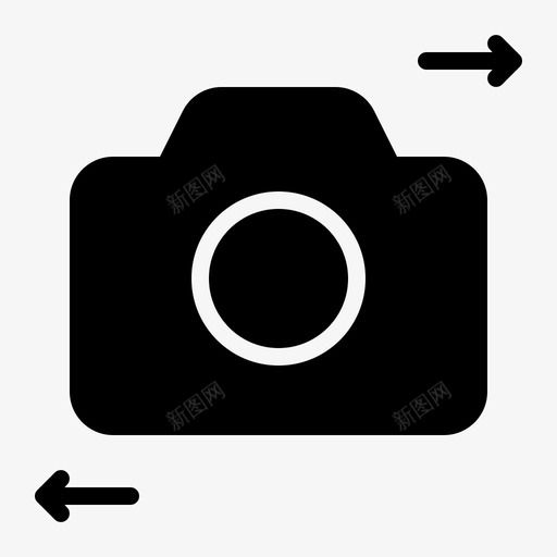 照相机连接摄影图标svg_新图网 https://ixintu.com 传送 固体 开关 摄影 照相机 连接
