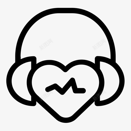 耳机爱情音乐图标svg_新图网 https://ixintu.com 爱情 耳机 音乐