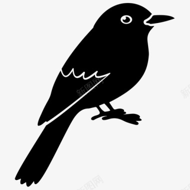 麻雀动物鸟图标图标