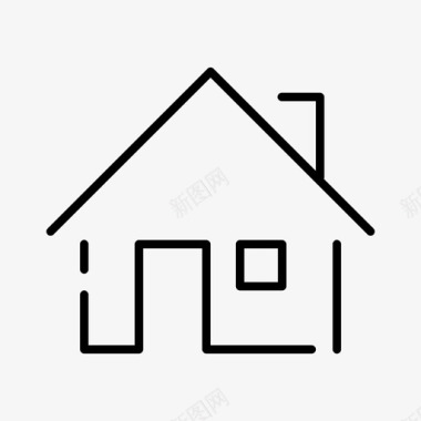 住宅楼房房产图标图标