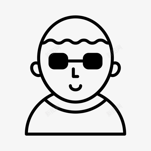 用户化身男孩图标svg_新图网 https://ixintu.com 化身 太阳镜 用户 男人 男孩