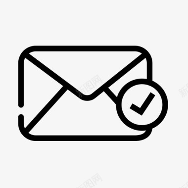 电子邮件检查检查电子邮件信封图标图标