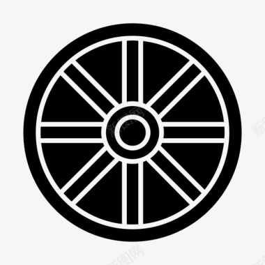 轮子自行车轮胎图标图标