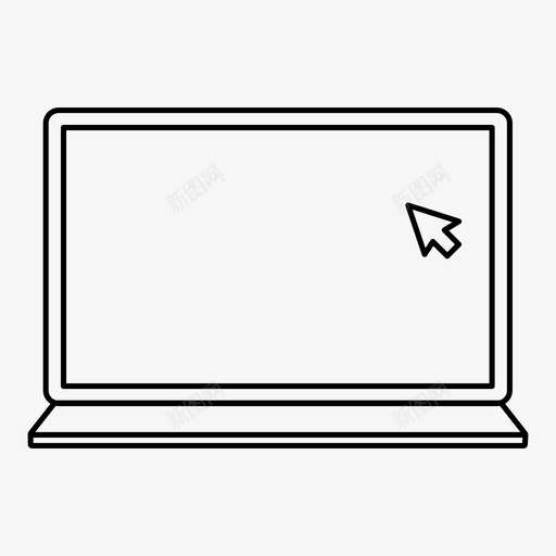 笔记本电脑点击设备图标svg_新图网 https://ixintu.com 个人 点击 电子 电脑 电脑技术 笔记本 设备