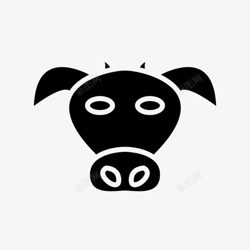 牛奶制品牲畜图标svg_新图网 https://ixintu.com 农业 奶制品 字形 牛奶 牲畜