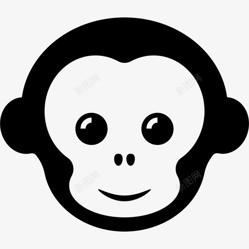 猴子动物动物园图标svg_新图网 https://ixintu.com 动物 动物园 猴子