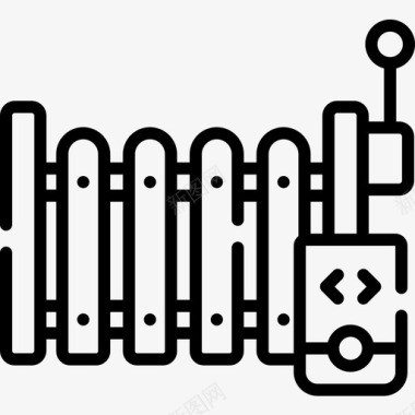 大门智能家居50线性图标图标