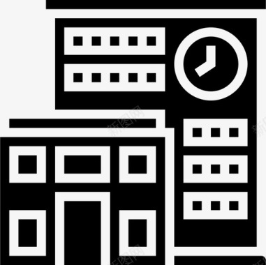 建筑与城市教育236字形图标图标