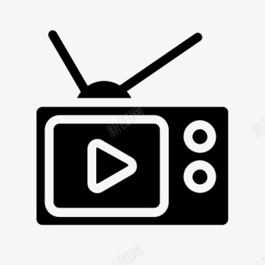电视监视器屏幕图标图标