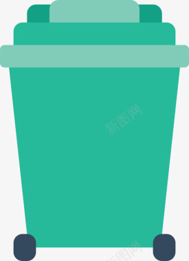 垃圾箱垃圾箱5扁平图标图标