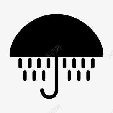 雨季季节伞图标图标