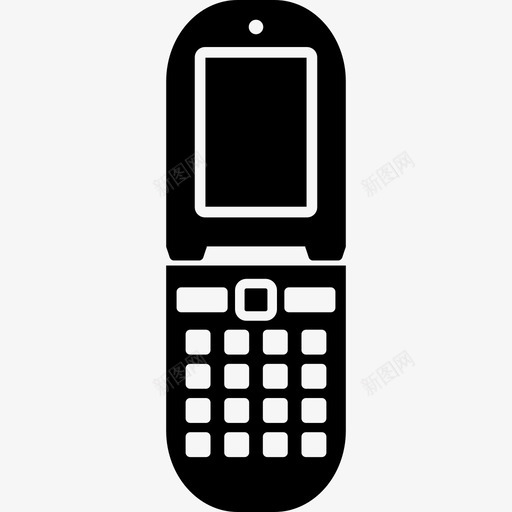 手机翻盖通讯图标svg_新图网 https://ixintu.com 图标 实心 手机 智能 翻盖 通讯