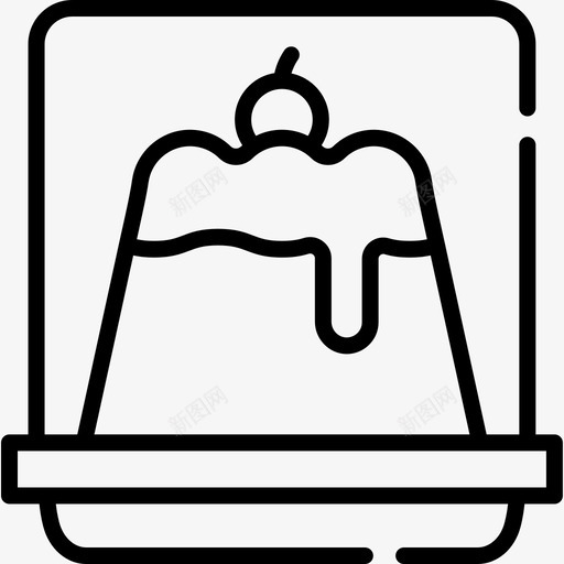 甜点送餐43直系图标svg_新图网 https://ixintu.com 甜点 直系 送餐