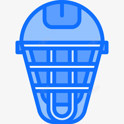 头盔棒球52蓝色图标svg_新图网 https://ixintu.com 头盔 棒球 蓝色