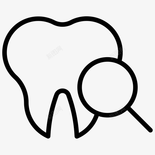 研究牙医口腔镜图标svg_新图网 https://ixintu.com 医学 口腔 牙医 牙齿 研究