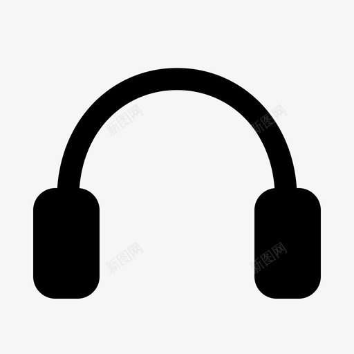 耳机音乐播放器图标svg_新图网 https://ixintu.com 播放器 歌曲 界面 耳机 音乐