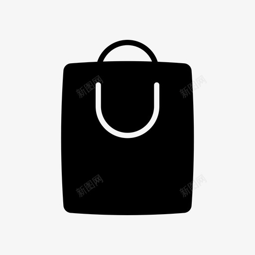 购物袋购买用户界面斜面实心图标svg_新图网 https://ixintu.com 实心 斜面 用户界面 购买 购物袋