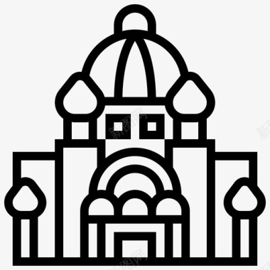 巴西利卡大教堂法国图标图标