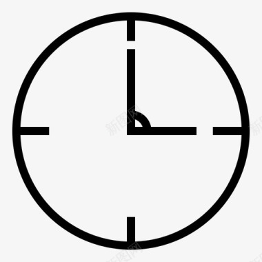 时钟休息时间工作时间图标图标