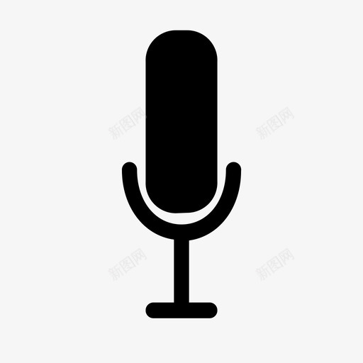 麦克风音频声音图标svg_新图网 https://ixintu.com 声音 用户界面 电话 语音 音频 麦克风