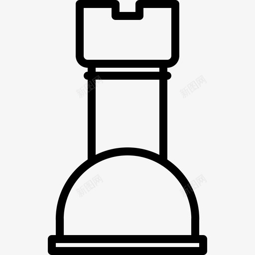 卢克国际象棋12直线图标svg_新图网 https://ixintu.com 卢克 国际象棋 直线