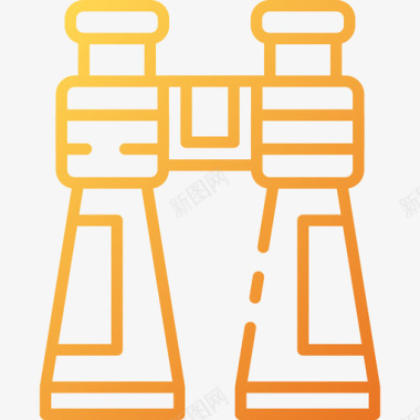 双筒望远镜野营164梯度图标图标