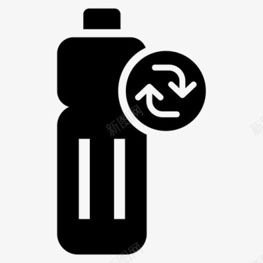 回收瓶环境塑料图标图标