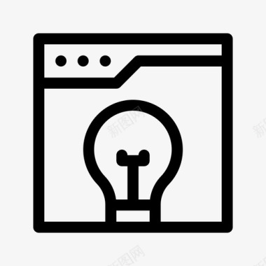 创意灯泡灯光图标图标