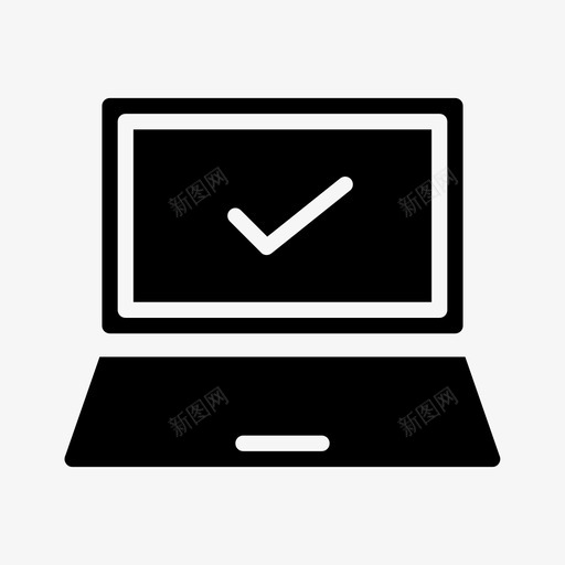 笔记本电脑验证电脑交易图标svg_新图网 https://ixintu.com 交易 商业 技术 标志 标记 电脑 笔记本 营销 验证