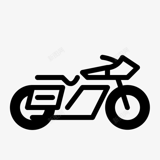 道路摩托车公路摩托车摩托车图标svg_新图网 https://ixintu.com 公路 摩托车 轮廓 运输 道路