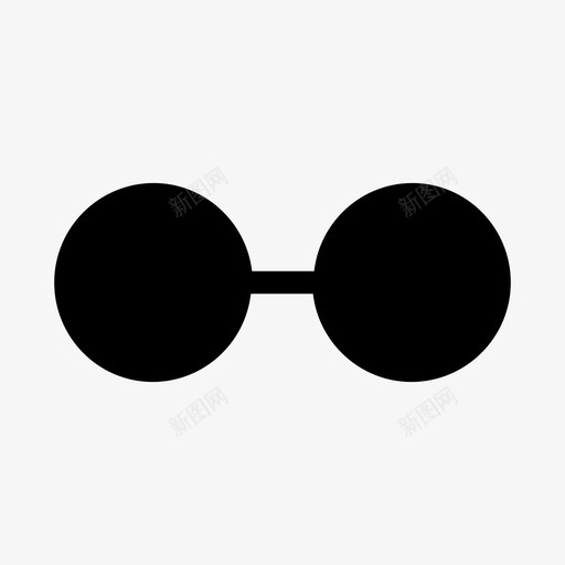 眼镜镜面轮廓图标svg_新图网 https://ixintu.com 眼镜 轮廓 镜面