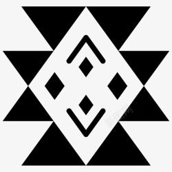 台克部落符号古代阿兹台克图标高清图片