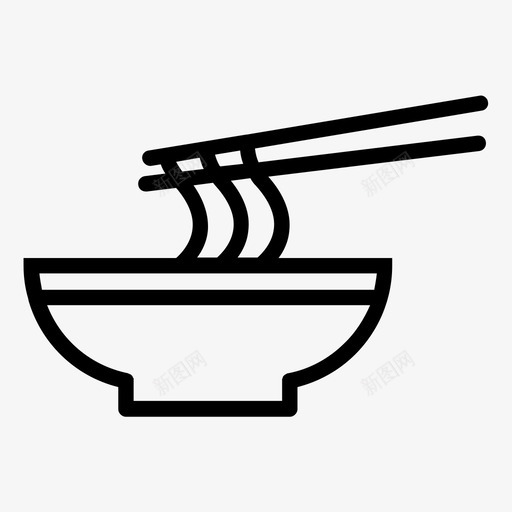 碗食物面条图标svg_新图网 https://ixintu.com 面条 食物