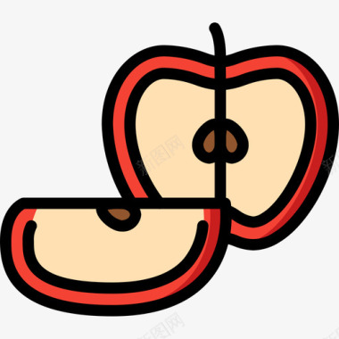苹果养儿育女5线形颜色图标图标
