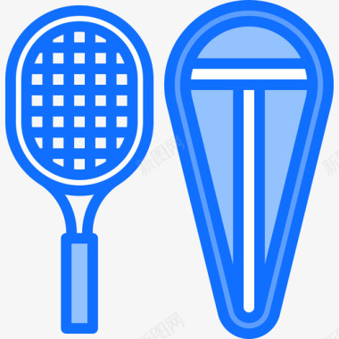 箱子网球11号蓝色图标图标