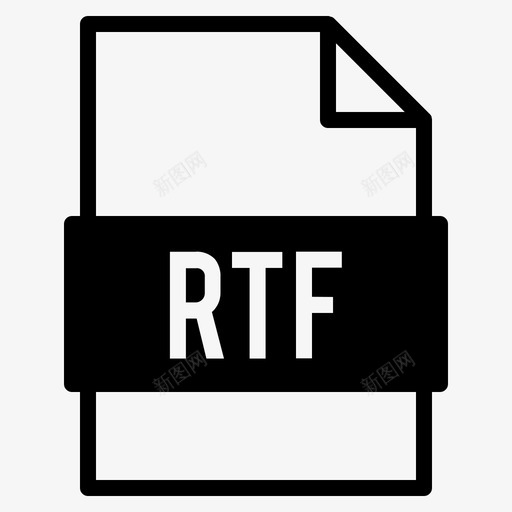 rtf文件文档扩展名图标svg_新图网 https://ixintu.com 扩展名 文件 文档 类型