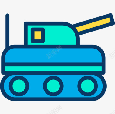 坦克武器9线颜色图标图标