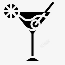派对套餐鸡尾酒酒酒吧图标高清图片