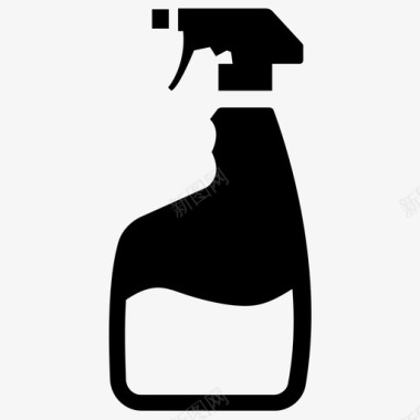 喷雾瓶洗涤剂瓶香精喷雾图标图标