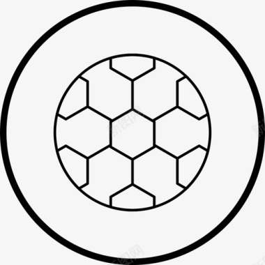 足球运动线图标图标