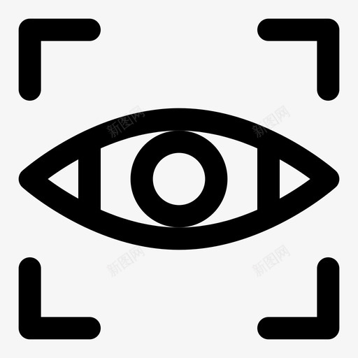 眼睛聚焦看见视图图标svg_新图网 https://ixintu.com 公司和 办公室 看见 眼睛 聚焦 观察者 视图