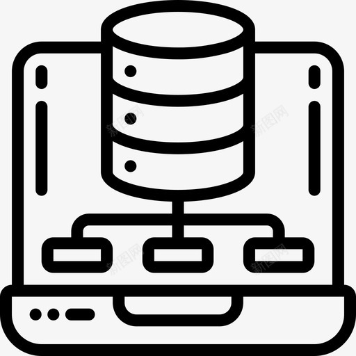 数据库数据库管理8线性图标svg_新图网 https://ixintu.com 数据库 管理 线性