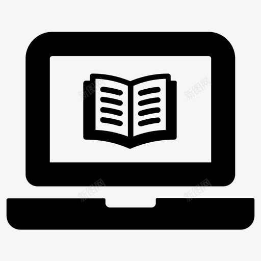 在线学习电子书在线教育图标svg_新图网 https://ixintu.com 在线学习 在线教育 在线阅读 学生 教育 电子书