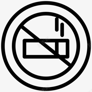 不禁止吸烟火车站图标图标